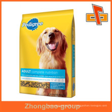 Emballage alimentaire fournisseur en Chine vente chaude acceptez la commande personnalisée sac en papier type stand up emballage d&#39;emballage pour chien avec impression